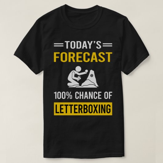 今日の予測レターボックス Tシャツ (デザイン正面)