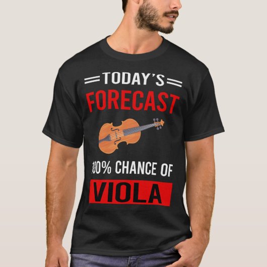 今日の予測ヴァイオラ・ヴァイオリスト Tシャツ (正面)