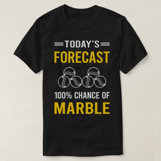今日の予測大理石の大理石 Tシャツ (デザイン正面)