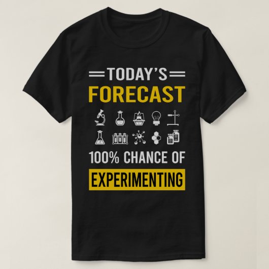 今日の予測実験実験 Tシャツ (デザイン正面)