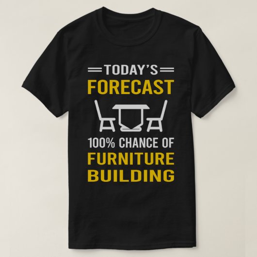今日の予測家具建物ペントリーペンター Tシャツ (デザイン正面)