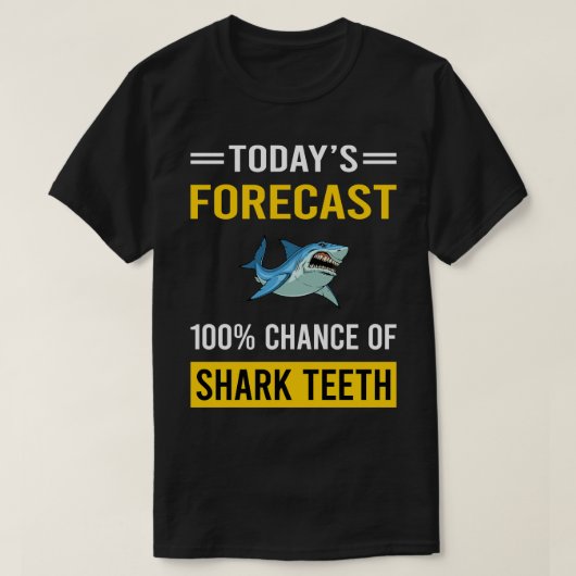 今日の予測歯 Tシャツ (デザイン正面)