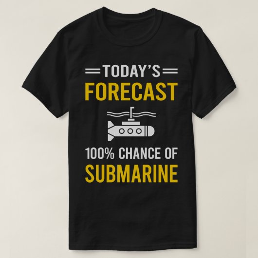 今日の予測潜水艦 Tシャツ (デザイン正面)