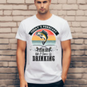 今日の予測魚釣りと飲酒の可能性 Tシャツ