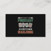 今日の予測100麻雀のチャンス麻雀パーティー麻雀 名刺 (裏面)