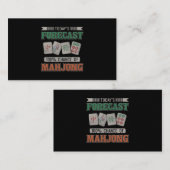 今日の予測100麻雀のチャンス麻雀パーティー麻雀 名刺 (正面/裏面)