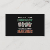 今日の予測100麻雀のチャンス麻雀パーティー麻雀 名刺 (正面)