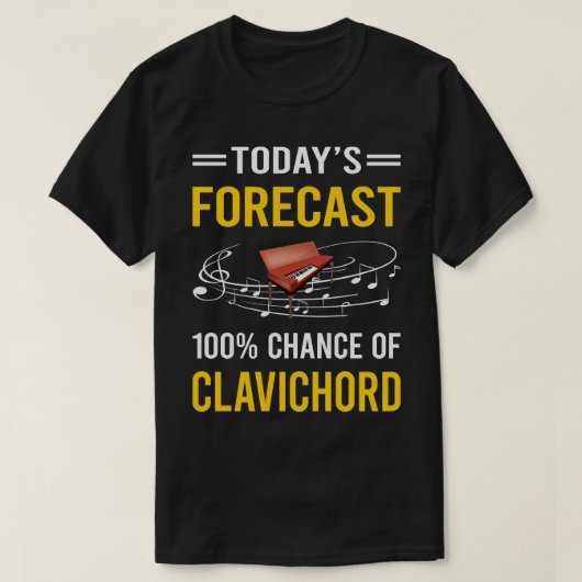 今日の予測Clavichord Tシャツ (デザイン正面)
