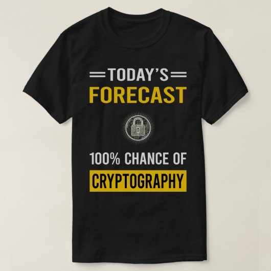 今日の予測Cryptographer Cryptolo Tシャツ (デザイン正面)