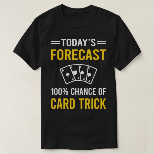 今日の予測d操作トリック tシャツ (デザイン正面)