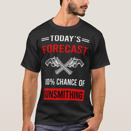 今日の予測Gunsmiting Gunsmith Tシャツ (正面)
