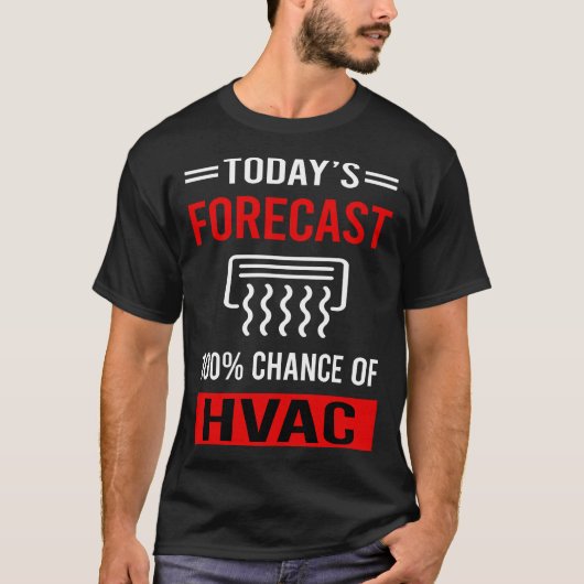 今日の予測HVAC Tシャツ (正面)