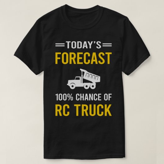 今日の予測RCトラック Tシャツ (デザイン正面)
