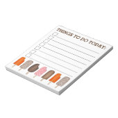 今日の事アイスクリームポップシクルポップ ノートパッド (回転)