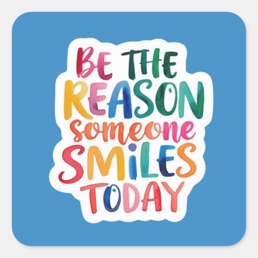 今日の人がシールをスマイルする理由である スクエアシール (正面)