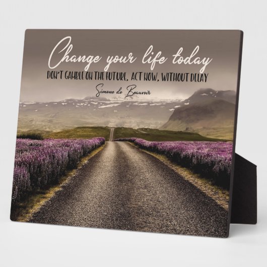 今日の人生を変える フォトプラーク (側面)