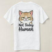 今日の人間 Tシャツ (デザイン裏面)