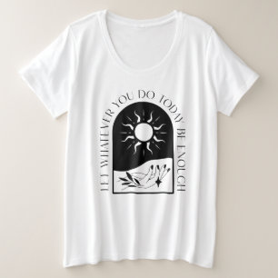 今日の仕事は何でも十分にTシャツにしておけ プラスサイズTシャツ