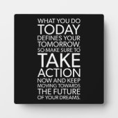 今日の仕事は明日を定義する フォトプラーク (正面)