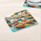 今日の仕事 スクエアペーパーコースター (アングル)