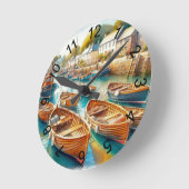 今日の仕事 ラウンド壁時計 (傾斜)