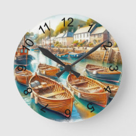 今日の仕事 ラウンド壁時計