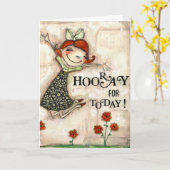 今日の休日 – 誕生日カード カード (黄色い花)