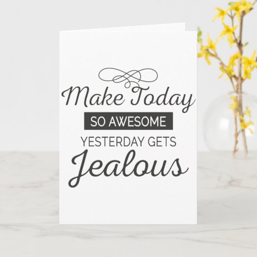 今日の作素晴らし成やる気を起こさせる引用文 カード (黄色い花)