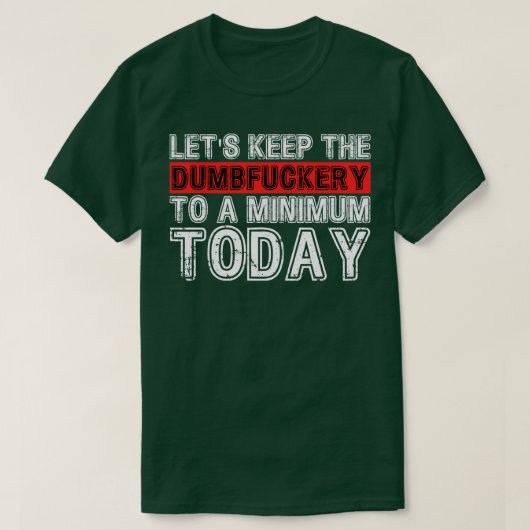 今日の保最低レベルに達する Tシャツ (デザイン正面)