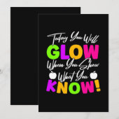 今日の先生は輝く 招待状 (正面/裏面)