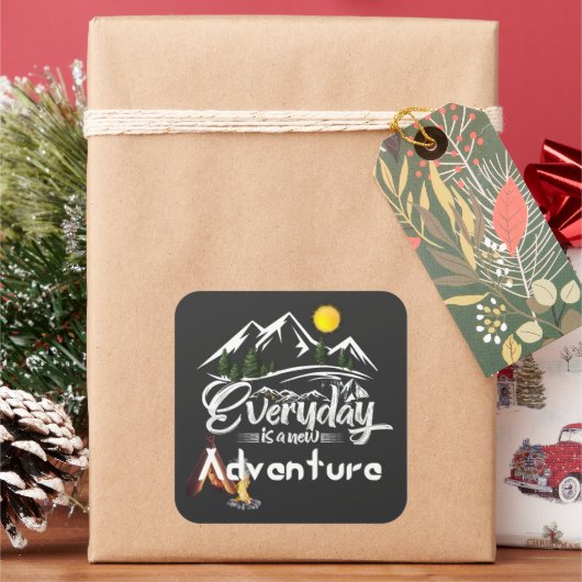 今日の冒険 スクエアシール (クリスマス)