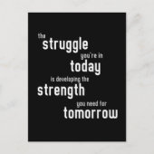 今日の力の発展におけるあなたはの闘い ポストカード (正面)