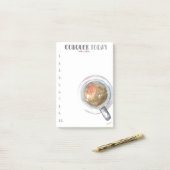 今日の勝利(コーヒー付き) ポストイット (デスク上)