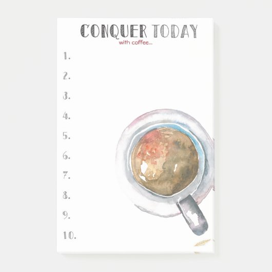 今日の勝利(コーヒー付き) ポストイット (正面)