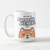 今日の君はお気に入りの僕の人間だ コーヒーマグカップ (左)