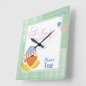 今日の壁掛けに生きる スクエア壁時計 (傾斜)