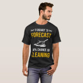 今日の天気予報は掃除 Tシャツ (正面フル)