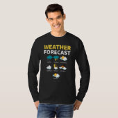 今日の天気予報レポート天気 Tシャツ (正面フル)