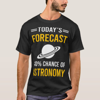 今日の天気予報 天文学 Tシャツ