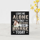 今日の女の子の馬と話すだけ カード (黄色い花)