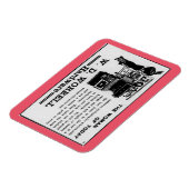 今日の女性ストーブ広告 マグネット (左側)