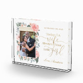 今日の妻、常にあなたの小さな女の子バラ写真 フォトブロック (右)