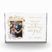 今日の妻、常にあなたの小さな女の子フローラ写真 フォトブロック (正面)