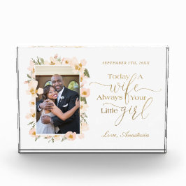 今日の妻、常にあなたの小さな女の子フローラ写真 フォトブロック