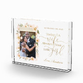 今日の妻、常にあなたの小さな女の子フローラ写真 フォトブロック (右)