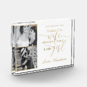 今日の妻、常にあなたの小さな女の子結婚式の日 フォトブロック (左)