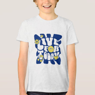 今日の子供たちのために生きる トライブレンドTシャツ