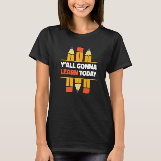 今日の学新学期に教え行く Tシャツ (正面)