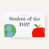 今日の学生！ バッジ (正面)