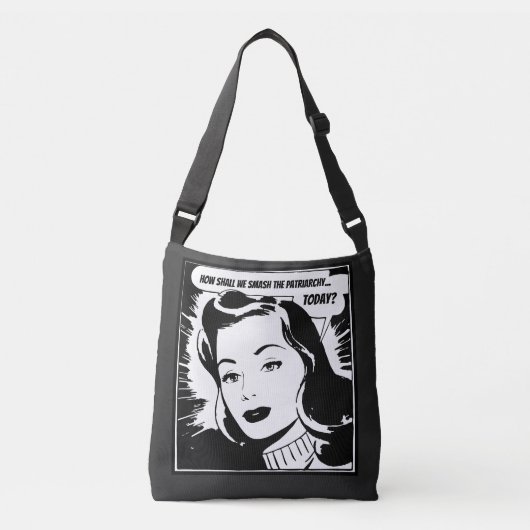 今日の家父長制をどう打破するか。 クロスボディバッグ (正面)